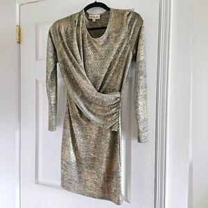Gold metallic dress
